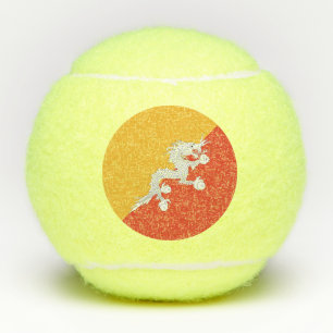 Patriottische vlag van Bhutan Tennisballen