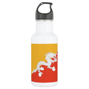 Patriottische vlag van Bhutan Waterfles