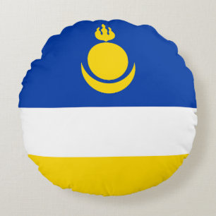 Patriottische Vlag van Boerjatië Rond Kussen