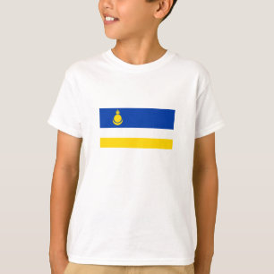 Patriottische vlag van Boerjatië T-shirt