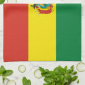 Patriottische vlag van Bolivia Theedoek (Gevouwen)