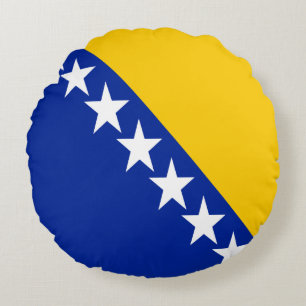 Patriottische vlag van Bosnië en Herzegovina Rond Kussen