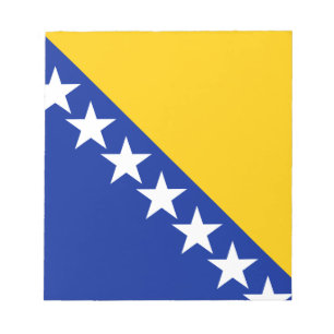 Patriottische vlag van Bosnië Herzegovina Notitieblok