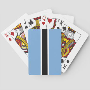 Patriottische vlag van Botswana Pokerkaarten