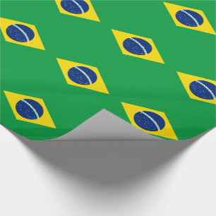 Patriottische vlag van Brazilië Cadeaupapier