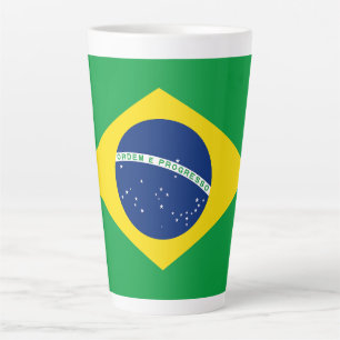 Patriottische vlag van Brazilië Latte Mok