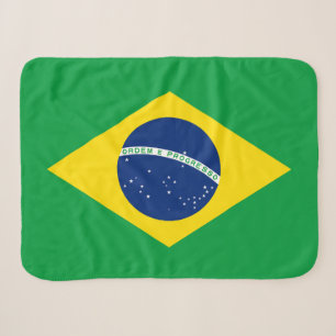 Patriottische vlag van Brazilië Sherpa Deken