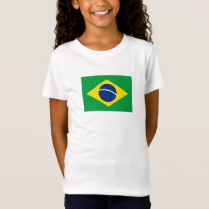 Patriottische vlag van Brazilië T-shirt