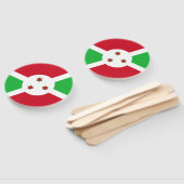 Patriottische Vlag van Burundi Handwaaier (Niet-gemonteerd)