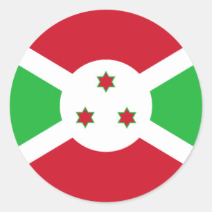 Patriottische Vlag van Burundi Ronde Sticker