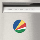 Patriottische vlag van de Seychellen Magneet (Insitu (Vaatwasser))