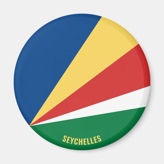 Patriottische vlag van de Seychellen Magneet (Voorkant)