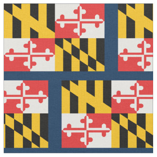 Patriottische vlag van de staat Maryland Stof