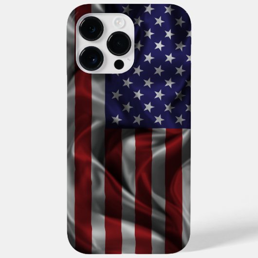 Patriottische vlag van de Verenigde Staten van Ame Case-Mate iPhone Case (Achterkant)