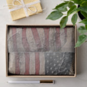  Patriottische Vlag van de VS op stenen muur Tissuepapier (Geschenk)