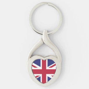 Patriottische Vlag van het Verenigd Koninkrijk Sleutelhanger
