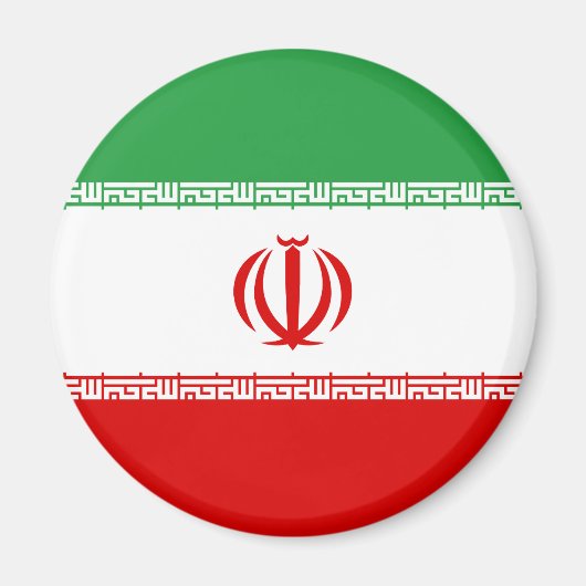 Patriottische vlag van Iran Magneet (Voorkant)