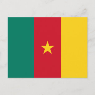 Patriottische vlag van Kameroen Briefkaart