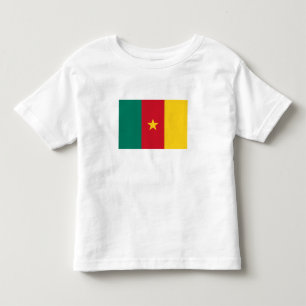 Patriottische vlag van Kameroen Kinder Shirts