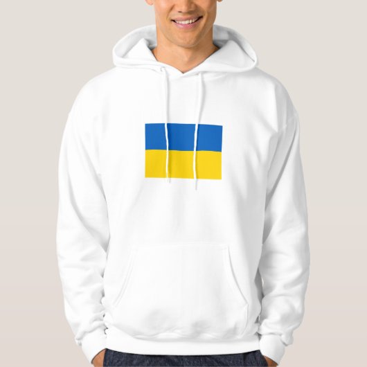 Patriottische vlag van Oekraïne Hoodie (Voorkant)