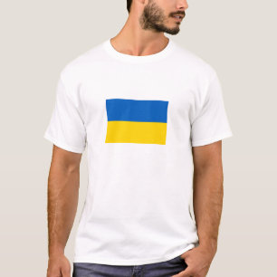 Patriottische vlag van Oekraine T-shirt