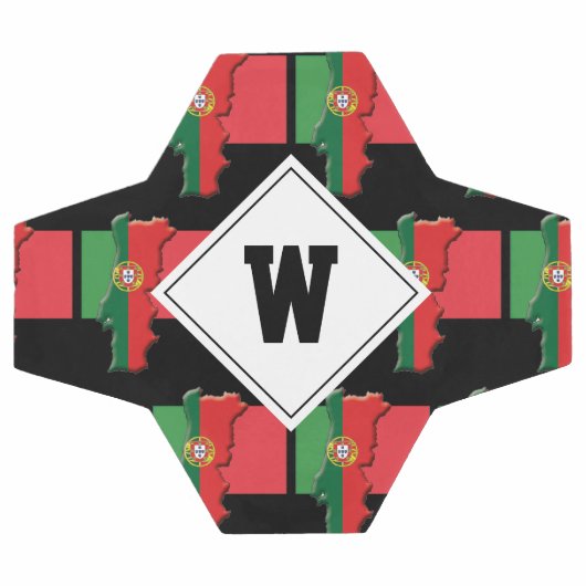 Patriottische VLAG VAN PORTUGAL Monogram Voetbal (Enkel)