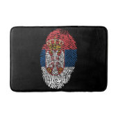 Patriottische vlag van Servië Badmat (Voorkant)