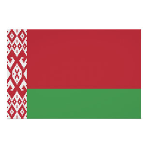 Patriottische vlag van Wit-Rusland Perfect Poster