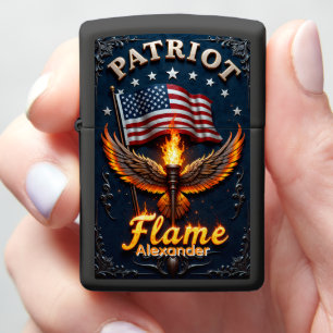 Patriottische Vlam Vleugels Toorts Zwarte Hoes