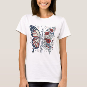 Patriottische Vlinder T-shirt