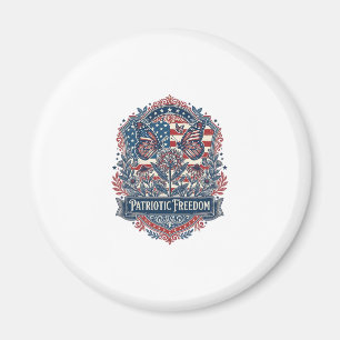Patriottische Vlindertuin Vector Grafische T-shirt Magneet