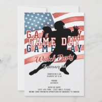 Patriottische Voetbal W Game Day Kijkfeest