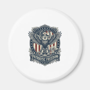 Patriottische Vogelspotter Vector Graphic T-shirt Magneet