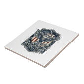 Patriottische Vogelspotter Vector Graphic T-shirt Tegeltje (Zijkant)