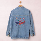 Patriottische Vrede en Sterren Denim Jacket (Hangar)