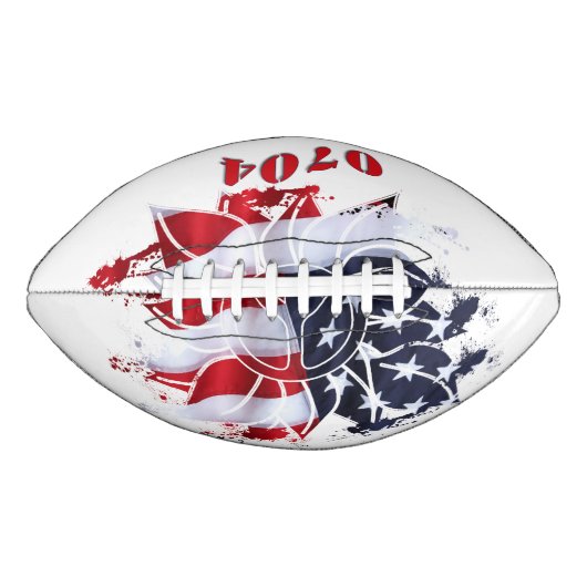 Patriottische vredesventilator 4 juli american football (Voorkant)