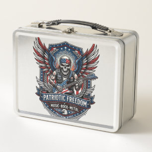 Patriottische Vrijheid Gitarist Schedel Muziek Roc
