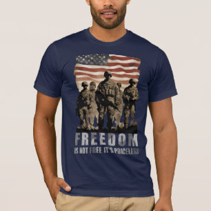 Patriottische Vrijheid is niet gratis het is onbet T-shirt