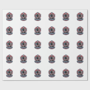 Patriottische vrijheidsoperator silhouet militair  cadeaupapier
