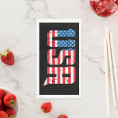 Patriottische VS in rood, wit en blauw Servet (Insitu)