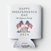 Patriottische VS Vlag 4 juli Blikjeskoeler (Achterkant)