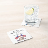 Patriottische VS Vlag 4 juli Kartonnen Onderzetters (Insitu)