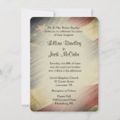 Patriottische VS vlag bruiloft uitnodigingen (Voorkant)