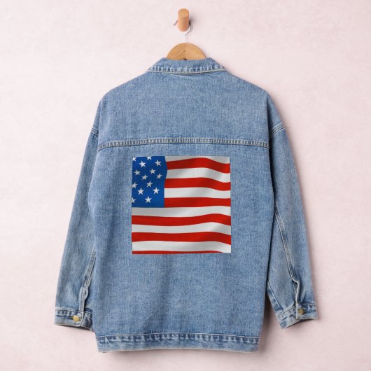 PATRIOTTISCHE VS VLAG DENIM JAS JACKET (Hangar)