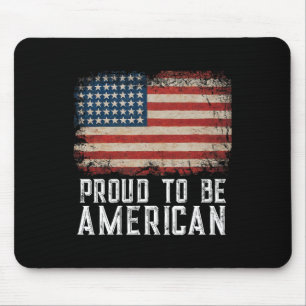 Patriottische VS-vlag Trots om Amerikaans burger t Muismat