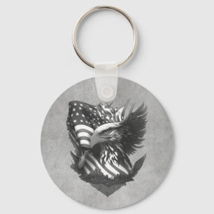 Patriottische Waardering Dank U Militair Veteranen Sleutelhanger
