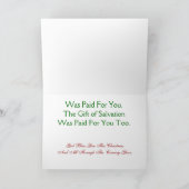 Patriottische Waterverf Kerstmis Kaart - Ver. 4 (Binnen)