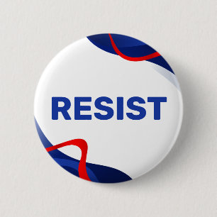 Patriottische Weerstand Knop Politiek Ronde Button 5,7 Cm
