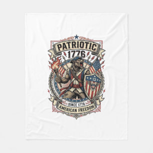 Patriottische Weerwolf Patriottische Horror Monste Fleece Deken