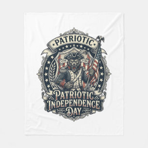 Patriottische Weerwolf Patriottische Horror Monste Fleece Deken